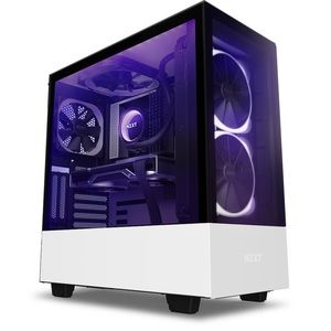 White NZXT H510 ELITE PC Case.